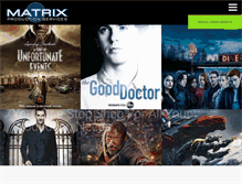 Tablet Screenshot of matrixproductionservices.com